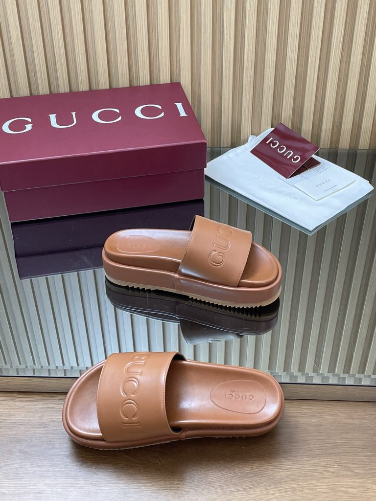 GUCCI グッチ フラットシューズ 本革 撥水 メンズ シューズ ブラック - 画像 6
