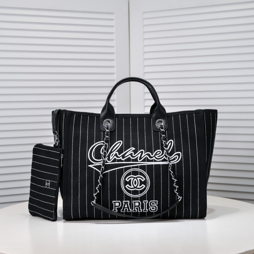 シャネル　CHANEL　ラージ ショッピング バッグ　ドーヴィル　チェンートートバッグ　レディース　大容量！バッグ　4色 - 画像 3