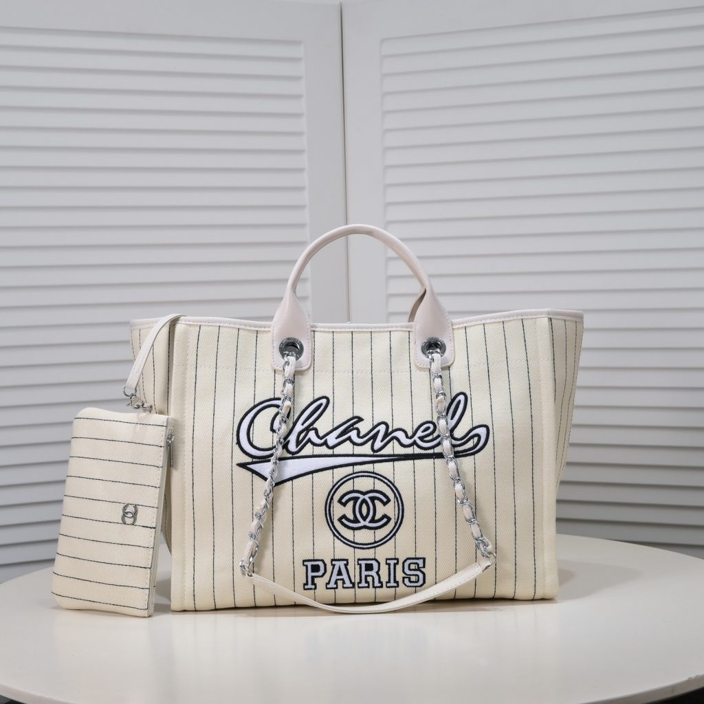シャネル　CHANEL　ラージ ショッピング バッグ　ドーヴィル　チェンートートバッグ　レディース　大容量！バッグ　4色 - 画像 4