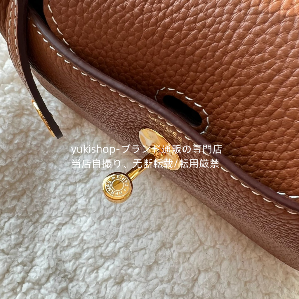 エルメス/HERMES 2way ショルダーバッグ リンディミニ 10色入れ シルバー/ゴールド金具 Lindy Mini - 画像 5
