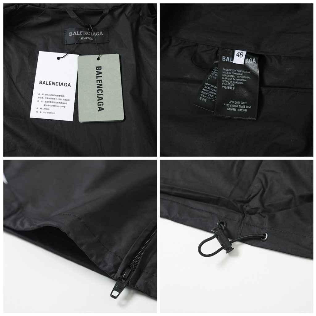 BALENCIAGA バレンシアガ フルジップジャケット 本革 通勤 通学 黒色 - 画像 8