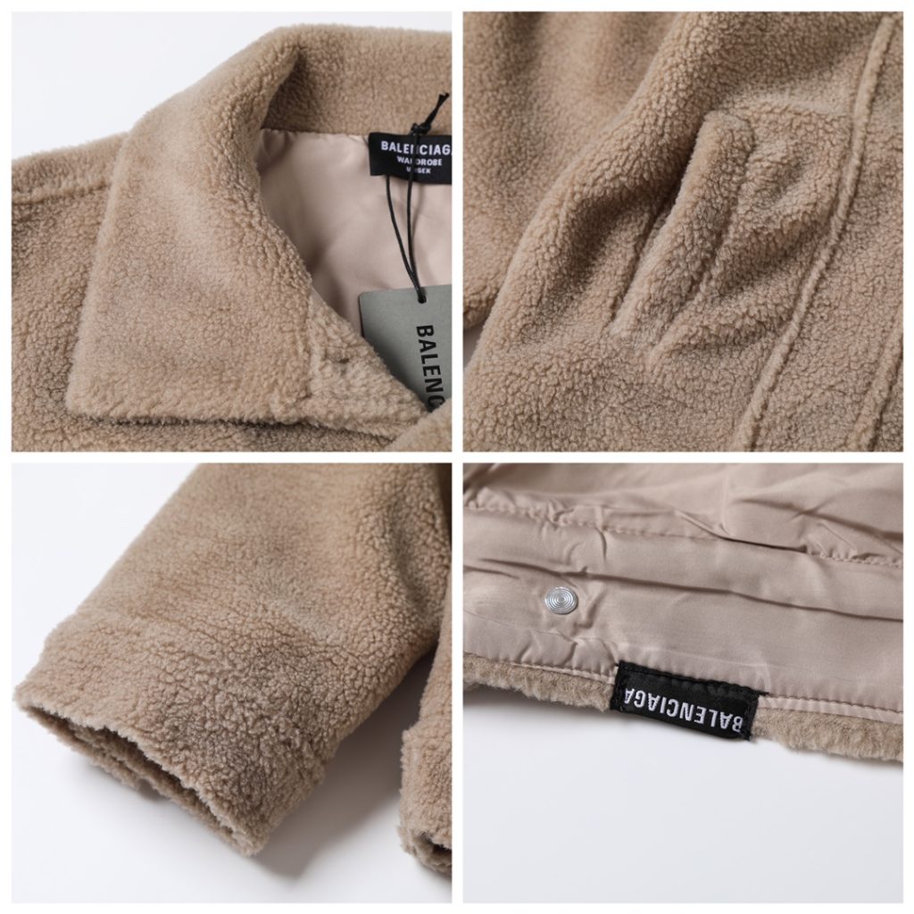 BALENCIAGA バレンシアガ ファー ブルゾン カーキ - 画像 7