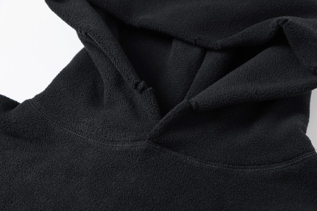 BALENCIAGA バレンシアガ フーディー フリース 軽量 通勤 ブラック - 画像 3