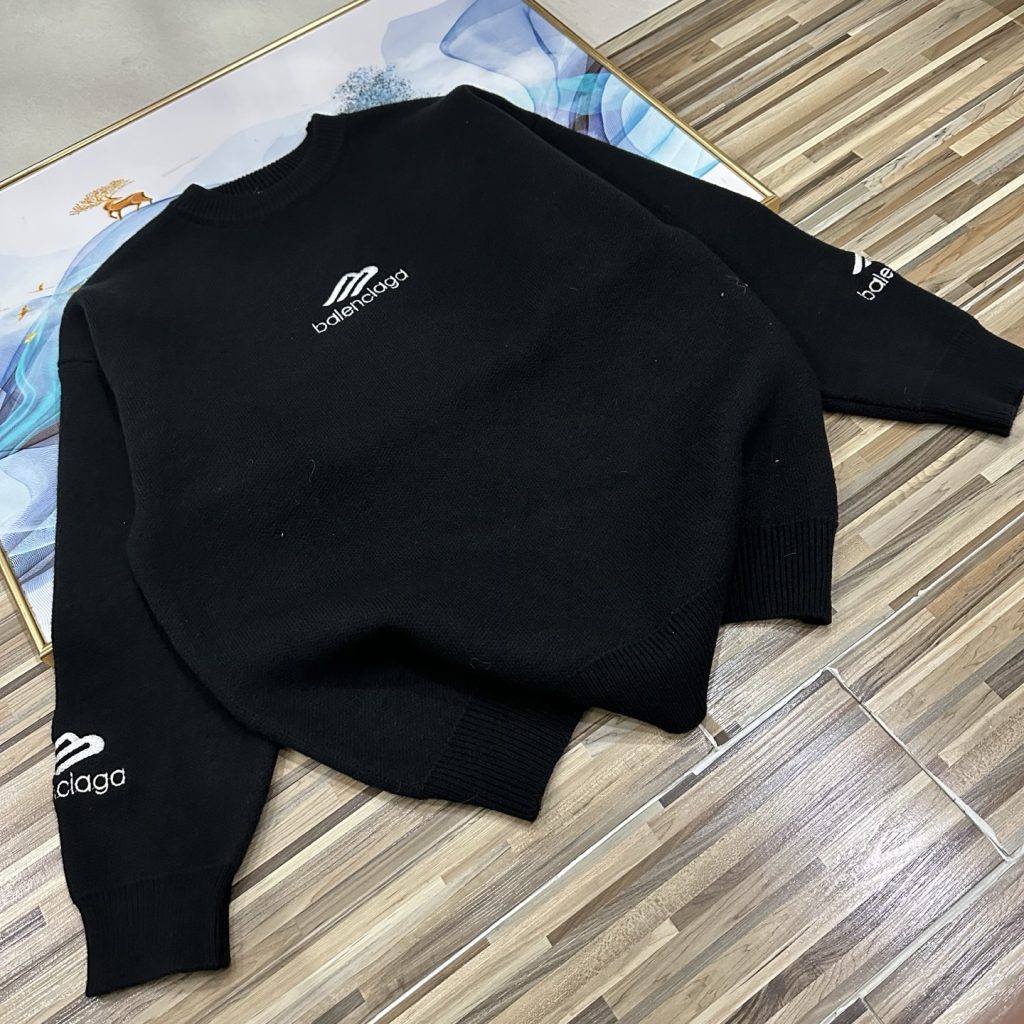 BALENCIAGA バレンシアガ ニットセーター ブラック - 画像 4