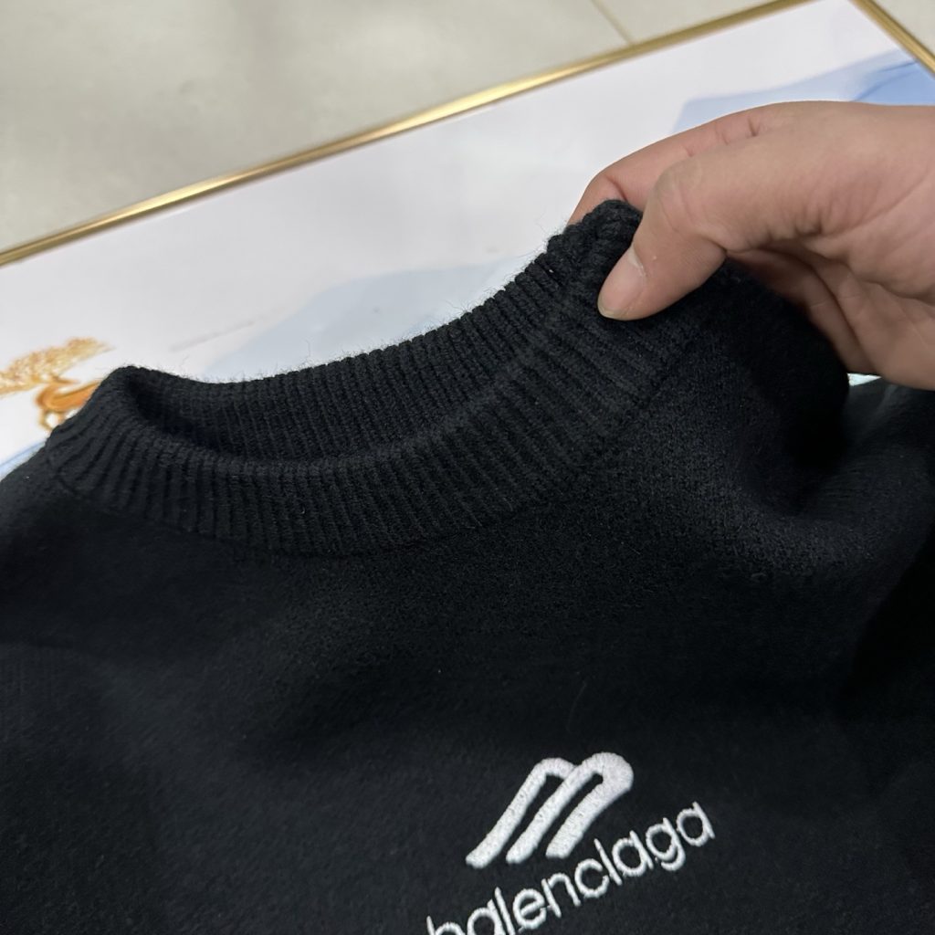 BALENCIAGA バレンシアガ ニットセーター ブラック - 画像 5