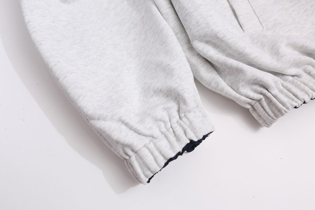 M COTTON フルジップパーカー 通勤 通学 ファッション ブラック ホワイト 全2色 - 画像 2