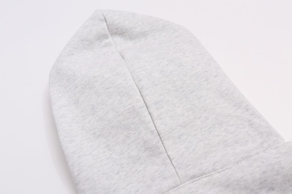 M COTTON フルジップパーカー 通勤 通学 ファッション ブラック ホワイト 全2色 - 画像 3