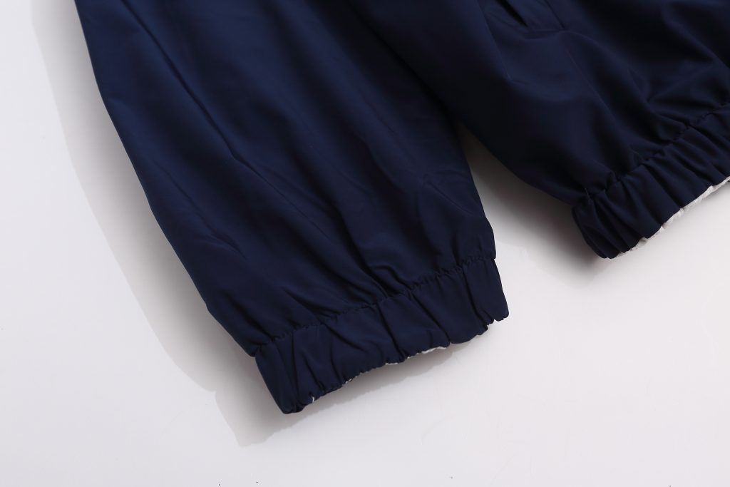 M COTTON フルジップパーカー 通勤 通学 ファッション ブラック ホワイト 全2色 - 画像 8