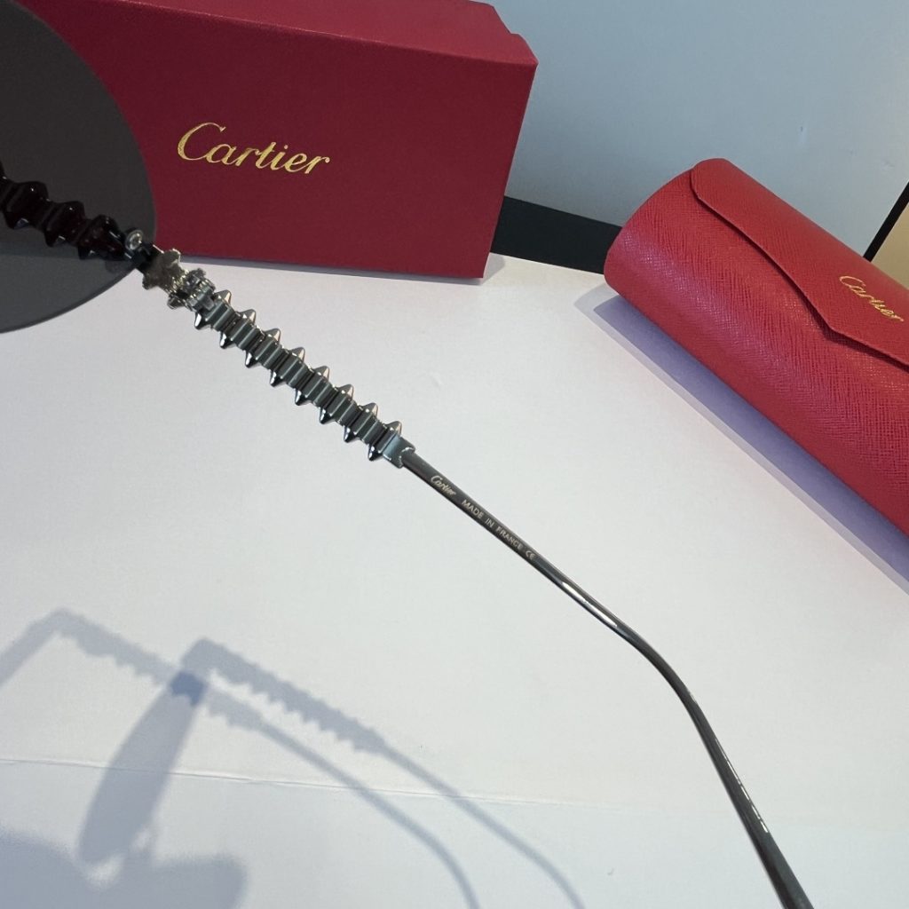 CARTIE カルティエ サングラス 金属フレーム フレームレス 軽量 紫外線カット メンズ レディース ブラック ブラウン ネイビー レッド 多色展開 - 画像 6