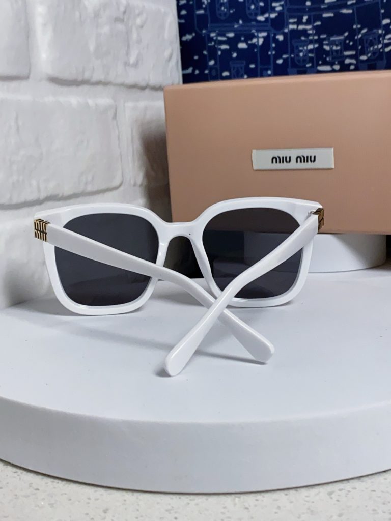 MIU MIU ミウミウ サングラス レディース 防紫外線 サングラス フレーム ホワイト 多色展開 - 画像 6