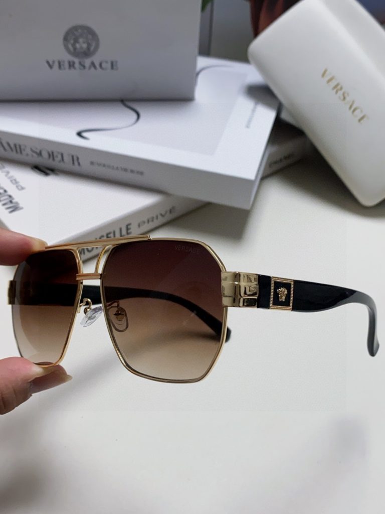 VERSACE ヴェルサーチ メンズ サングラス ゴールドフレーム メディウスヘッドロゴ 31138 ブラック ブラウン ブルー レディース 多色展開 - 画像 7