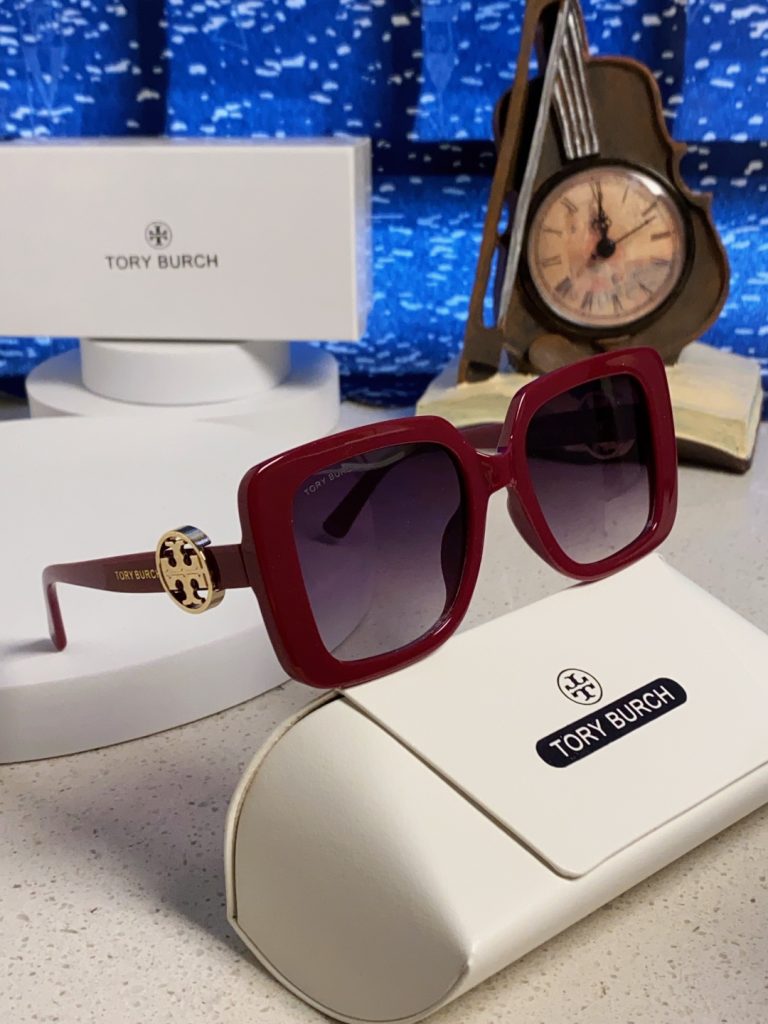 TORY BURCH トリー バーチ サングラス フラットサングラス レディース プレミアム レッド 多色展開 - 画像 2