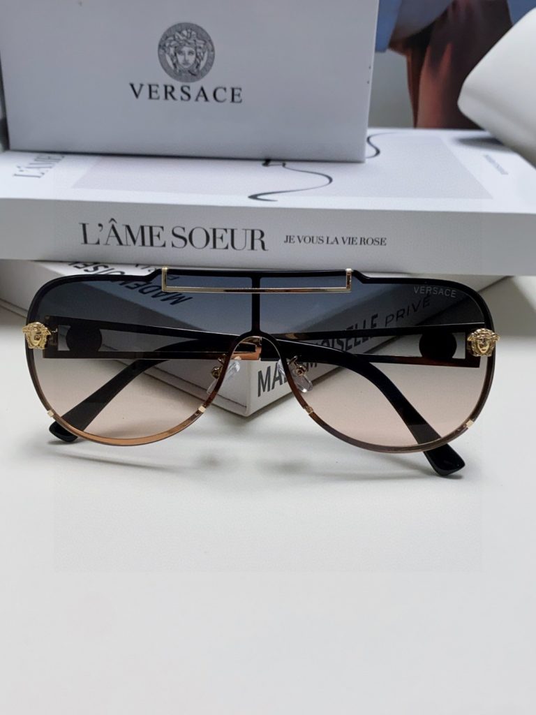 VERSACE ヴェルサーチ メガネ サングラス メガネ メガネ 楕円型 防曇 大きい メンズ レディース ブラック ブラウン ピンク ベージュ 4色展開 - 画像 8