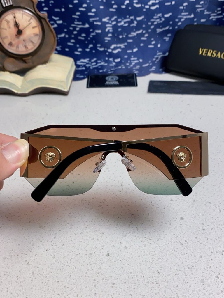 VERSACE ヴェルサーチ サングラス メタルフレーム 20254 フラットシェイプ 防紫外線 ショップスタイル メンズ レディース 多色展開 - 画像 8