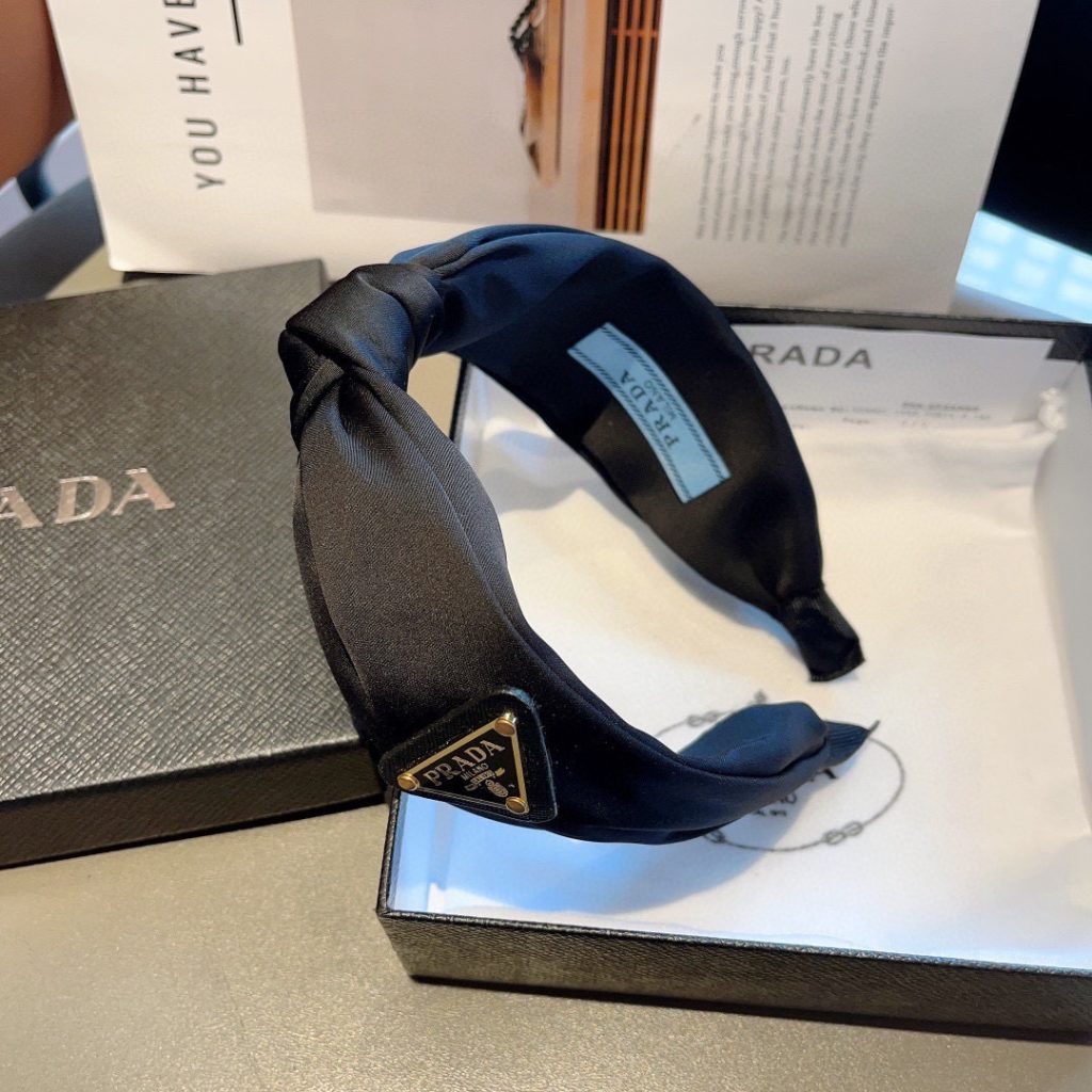 PRADA プラダ ヘアバンド ファッション ブランド ブラック - 画像 5