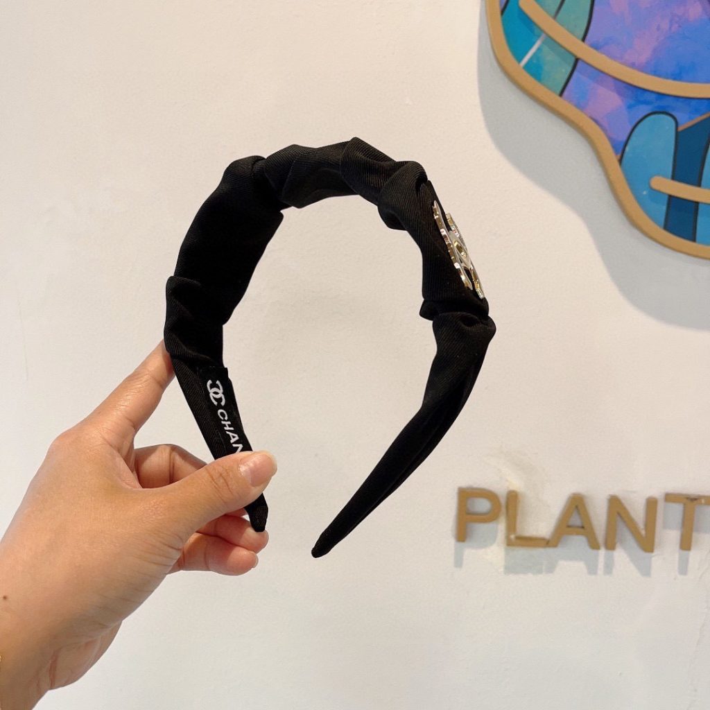 CHANEL シャネル ヘアバンド フラットヘアバンド 通勤 ブランド ブラック 全2色 - 画像 2