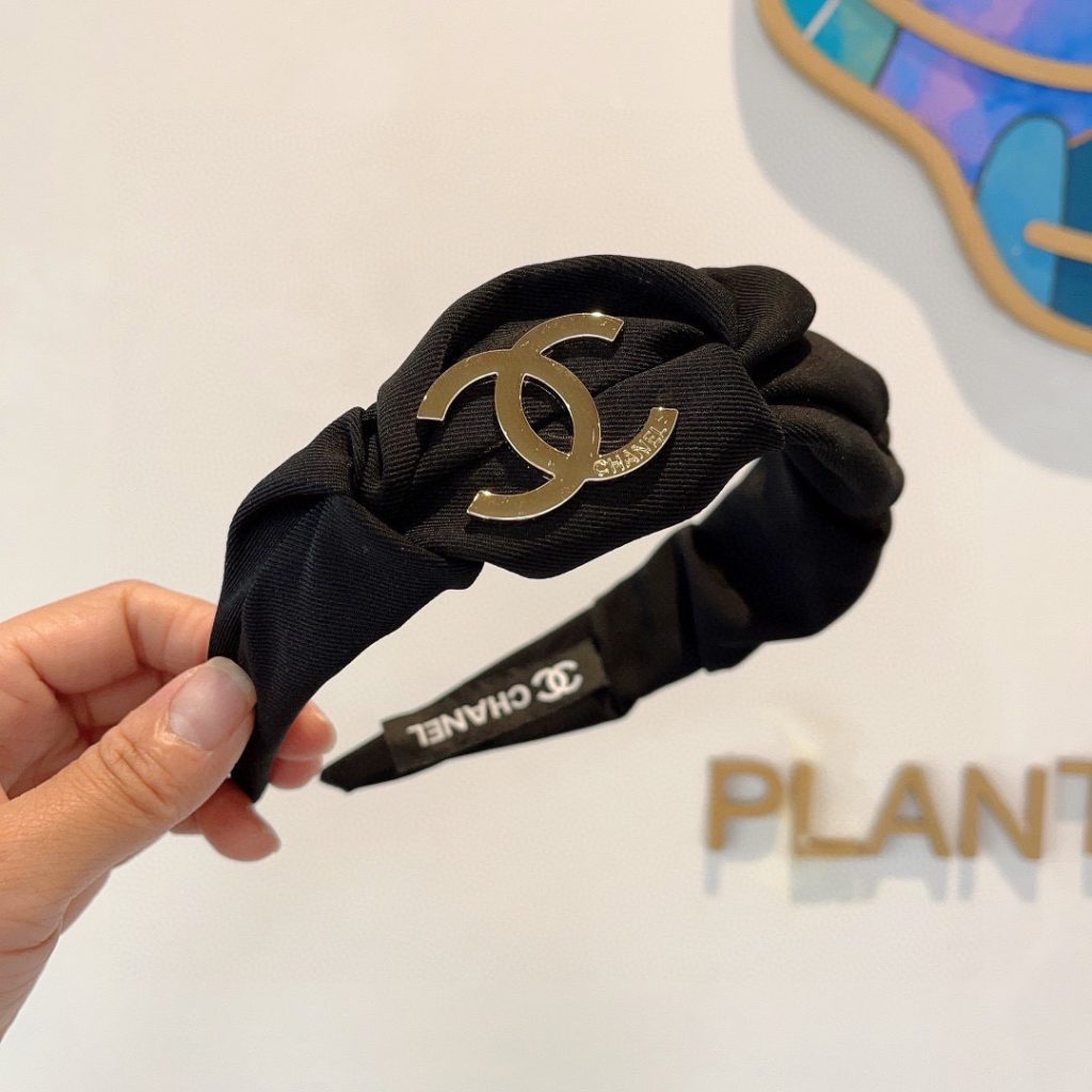 CHANEL シャネル ヘアバンド フラットヘアバンド 通勤 ブランド ブラック 全2色 - 画像 3