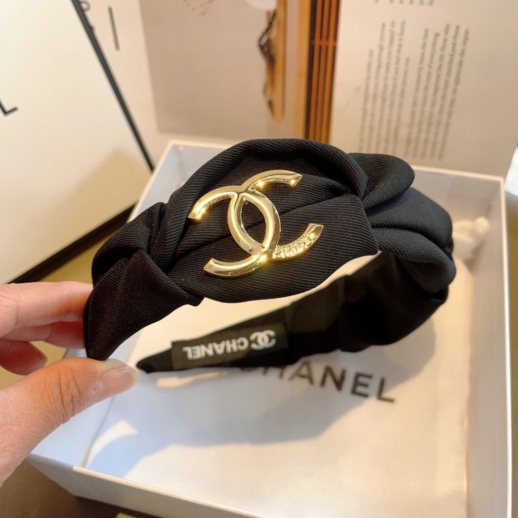 CHANEL シャネル ヘアバンド フラットヘアバンド 通勤 ブランド ブラック 全2色 - 画像 6