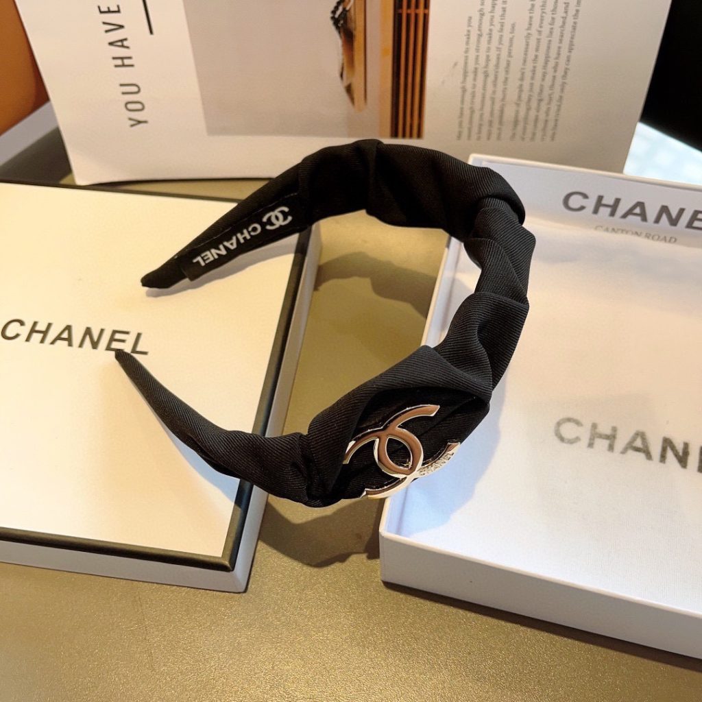 CHANEL シャネル ヘアバンド フラットヘアバンド 通勤 ブランド ブラック 全2色 - 画像 7