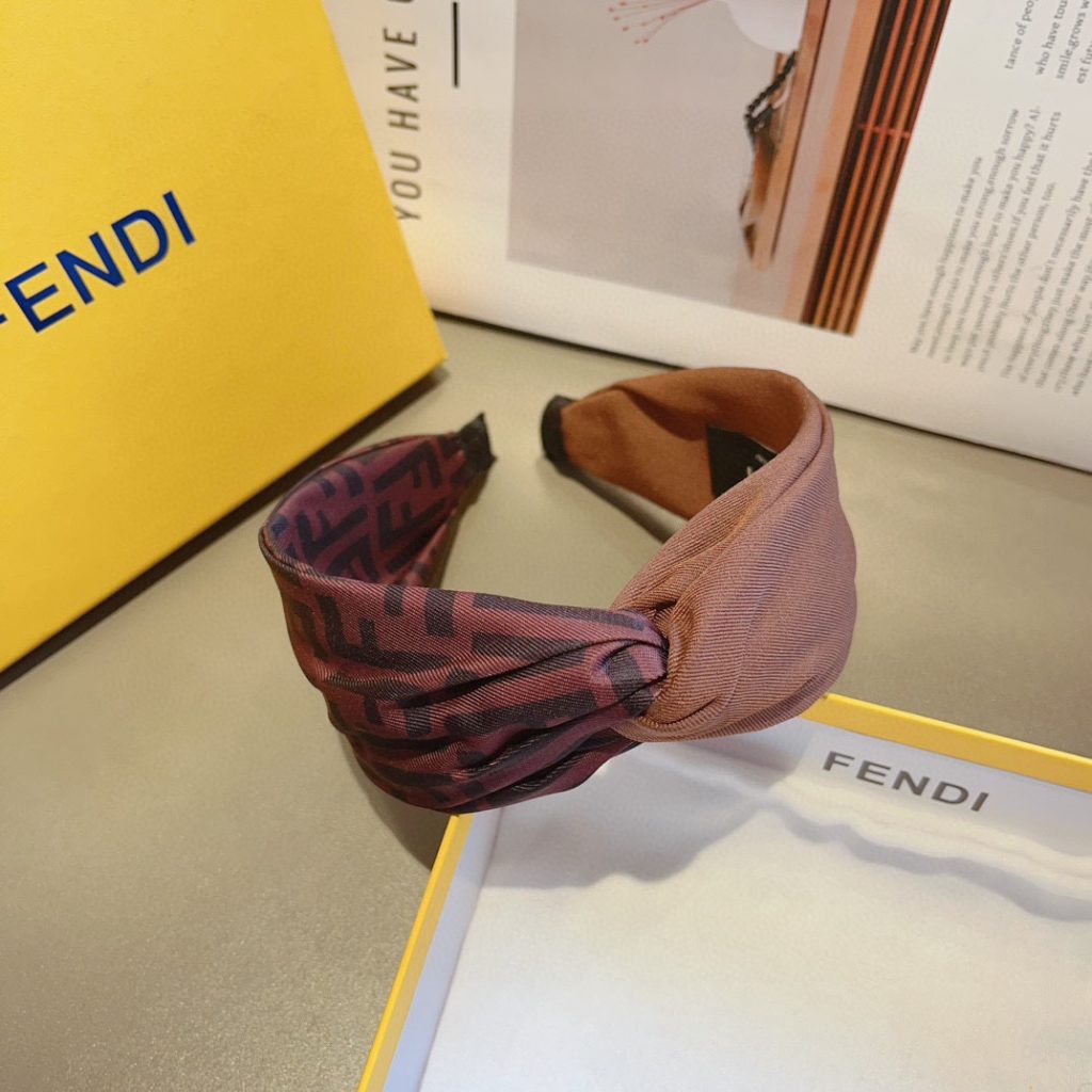 FENDI フェンディ ヘッドバンド ファッション ブランド 本革 ブラック 全2色 - 画像 6