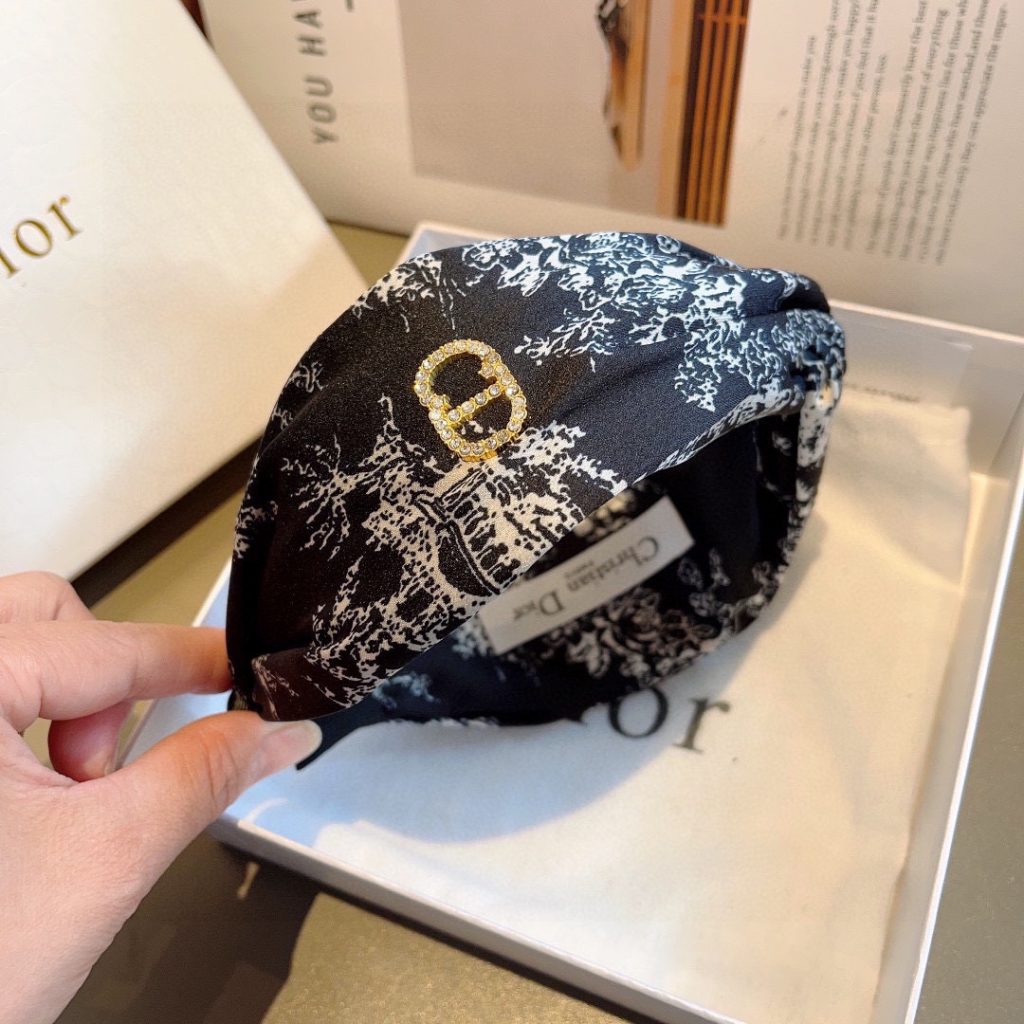 Dior ディオール ヘッドバンド シルク ブランド オールドロゴ 9色展開 - 画像 6