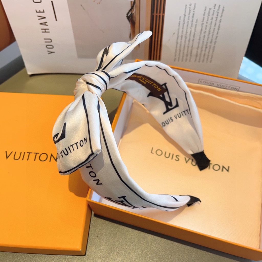 LOUIS VUITTON ルイヴィトン ヘアアクセサリー ヘアバンド ボーイズ ブラック ホワイト 全2色 - 画像 5