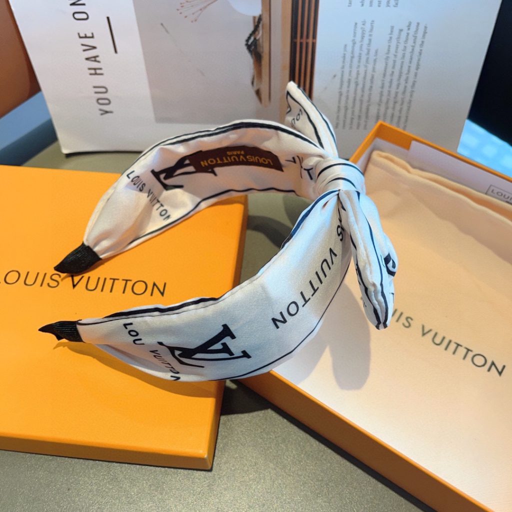 LOUIS VUITTON ルイヴィトン ヘアアクセサリー ヘアバンド ボーイズ ブラック ホワイト 全2色 - 画像 8