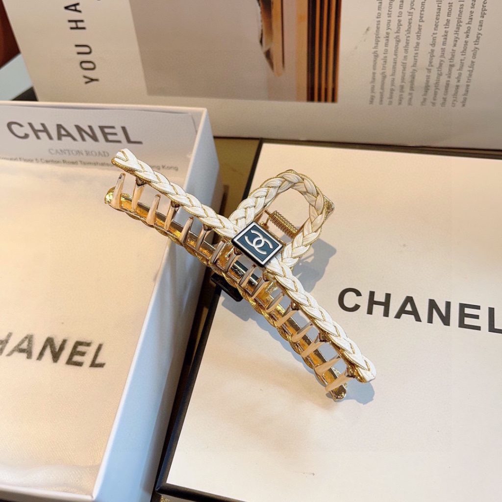 CHANEL シャネル ヘアクリップ ブレイズ ブラック ホワイト 2色展開 - 画像 5