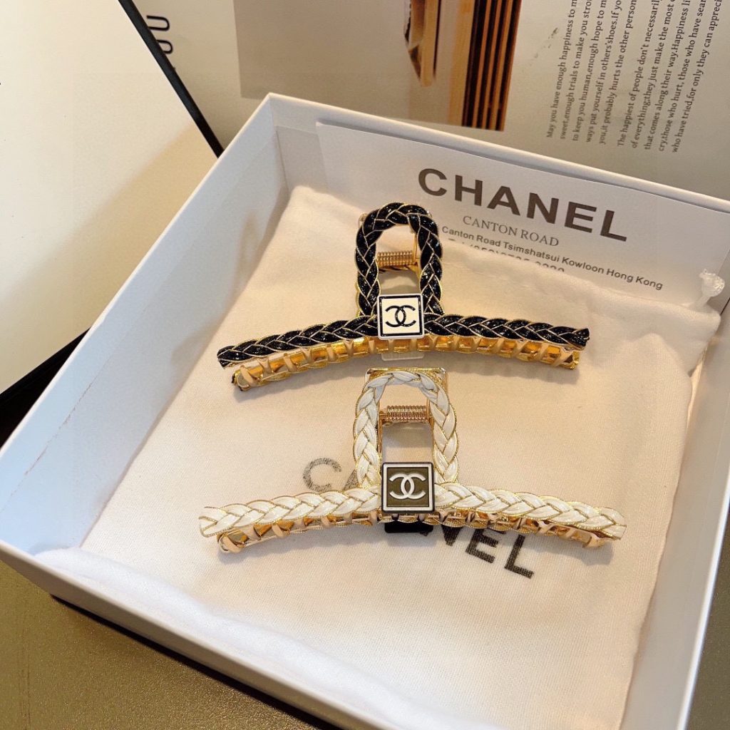 CHANEL シャネル ヘアクリップ ブレイズ ブラック ホワイト 2色展開 - 画像 8