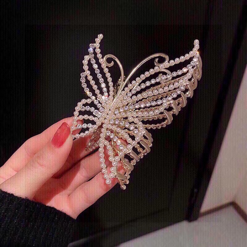 PLAN プラン フラワーヘアクリップ フェザーデザイン ブラック - 画像 5