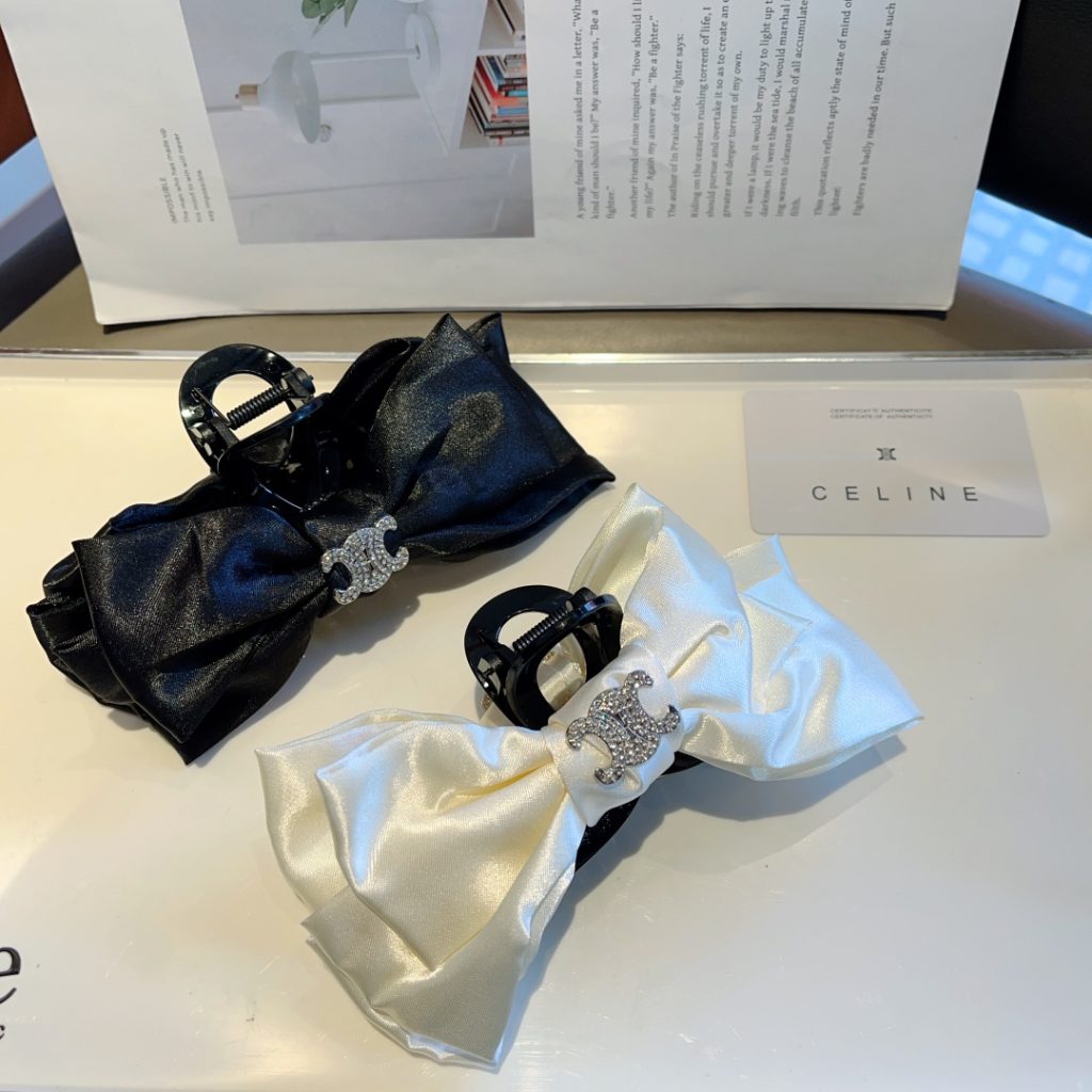 CELINE シャネル ヘアクリップ ドレスアップ ブラック ホワイト 4色展開 - 画像 8
