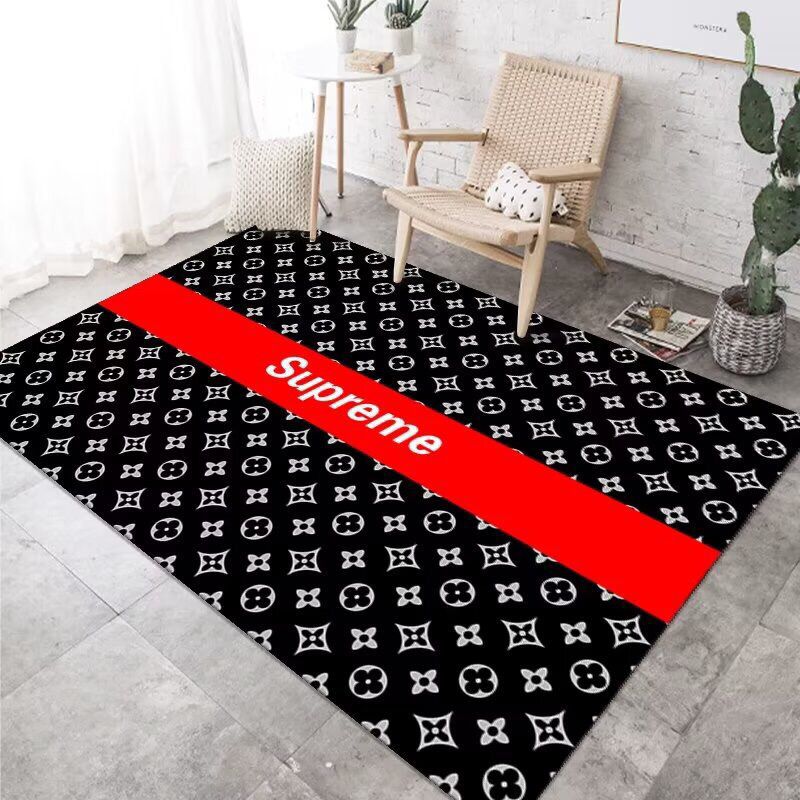 LOUIS VUITTON　ルイヴィトン　SUPREME　シュプリーム 　カーペット　ラグマット/絨毯　人気マット　子供プレイマット　新居ベッドルーム居間客室　モノグラム　2種類 - 画像 2
