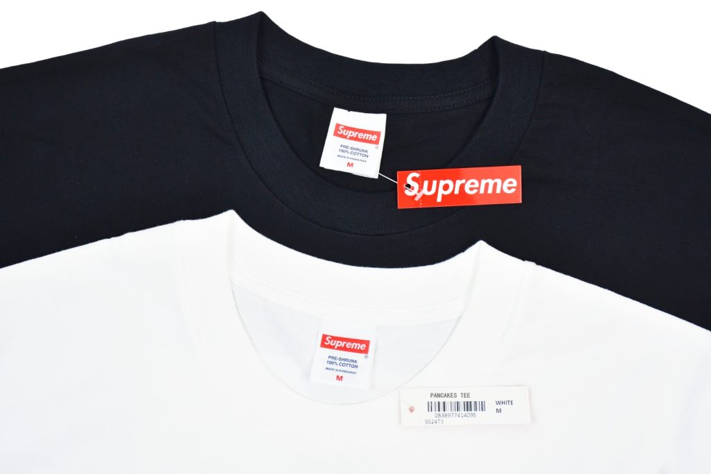 SUPREME スーパーイム パンケーキTシャツ メンズ 半袖Tシャツ ホワイト/ブラック 全2色 - 画像 7
