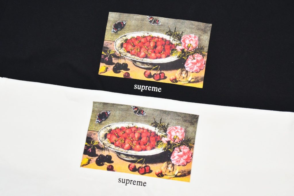 SUPREME スーパーイチゴ Tシャツ 本革 通勤 通学 全2色 - 画像 4