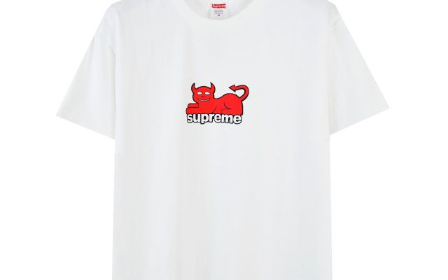 SUPREME スュプリーム ロゴTシャツ 本革 通勤 通学 全2色