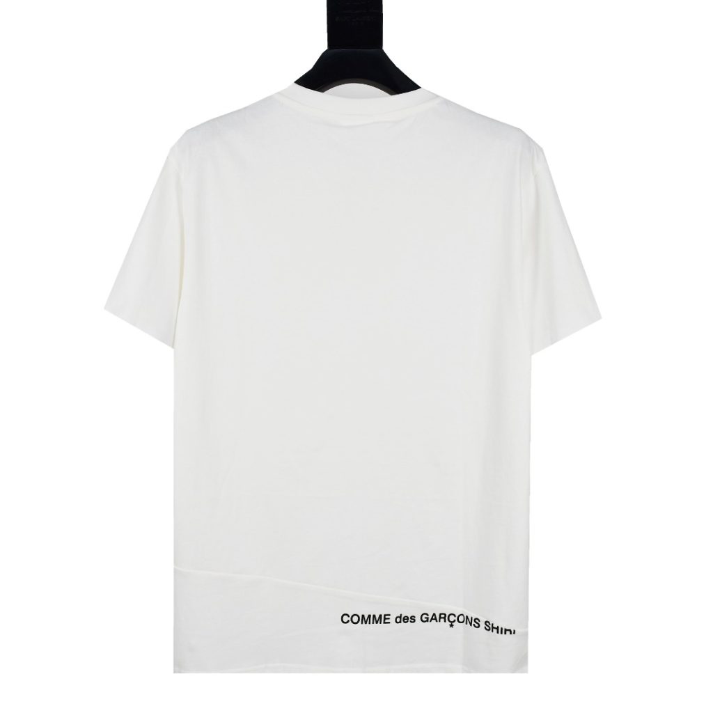 Supreme スュプリーム COMME des GAR ONS SHIRT コムデギャルソン シャツ ミニロゴ Tシャツ ブラック ホワイト 全2色 - 画像 4