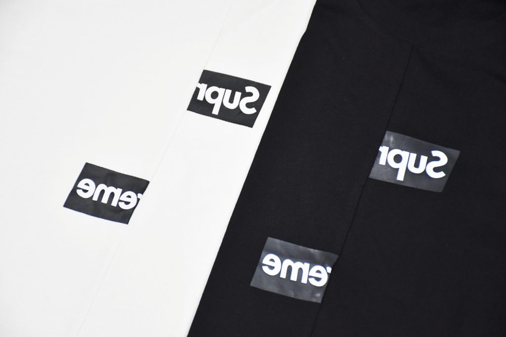 Supreme スュプリーム COMME des GAR ONS SHIRT コムデギャルソン シャツ ミニロゴ Tシャツ ブラック ホワイト 全2色 - 画像 5