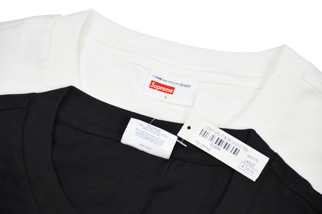 Supreme スュプリーム COMME des GAR ONS SHIRT コムデギャルソン シャツ ミニロゴ Tシャツ ブラック ホワイト 全2色 - 画像 7