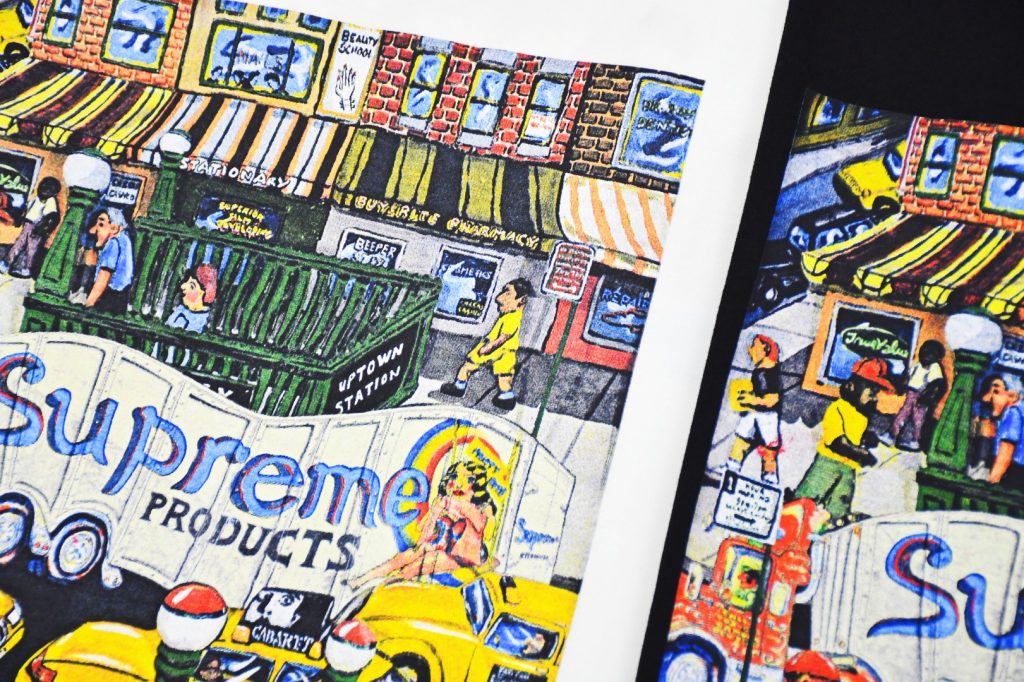 SUPREME スュプリーム マンハッタンTシャツ 100%コットン ブラック ホワイト 全2色 - 画像 7