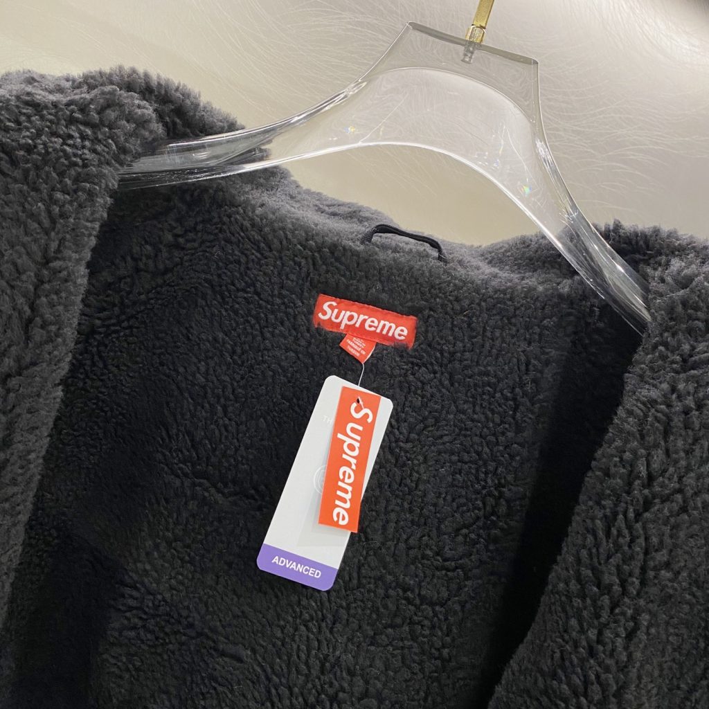 Supreme スュプリーム フーディー ファー付き デニムジャケット ブラック ベージュ 全2色 - 画像 6
