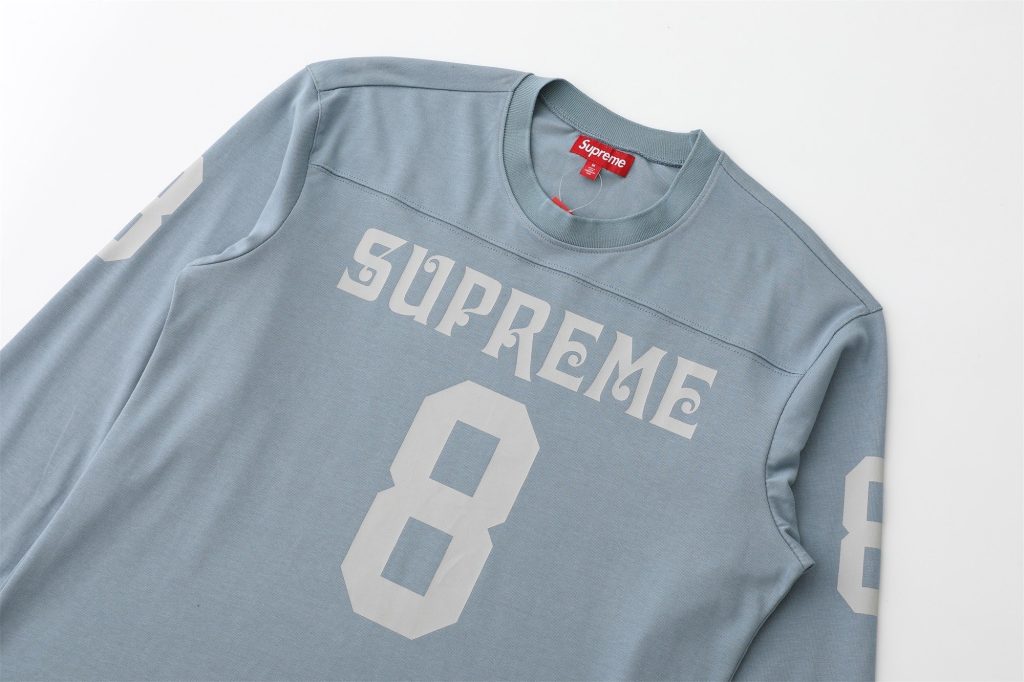 SUPREME スーパー + サイズ: M + ロングスリーブTシャツ + ファッションTシャツ + ブラック ホワイト ネイビー ダークグレー 全4色 - 画像 4