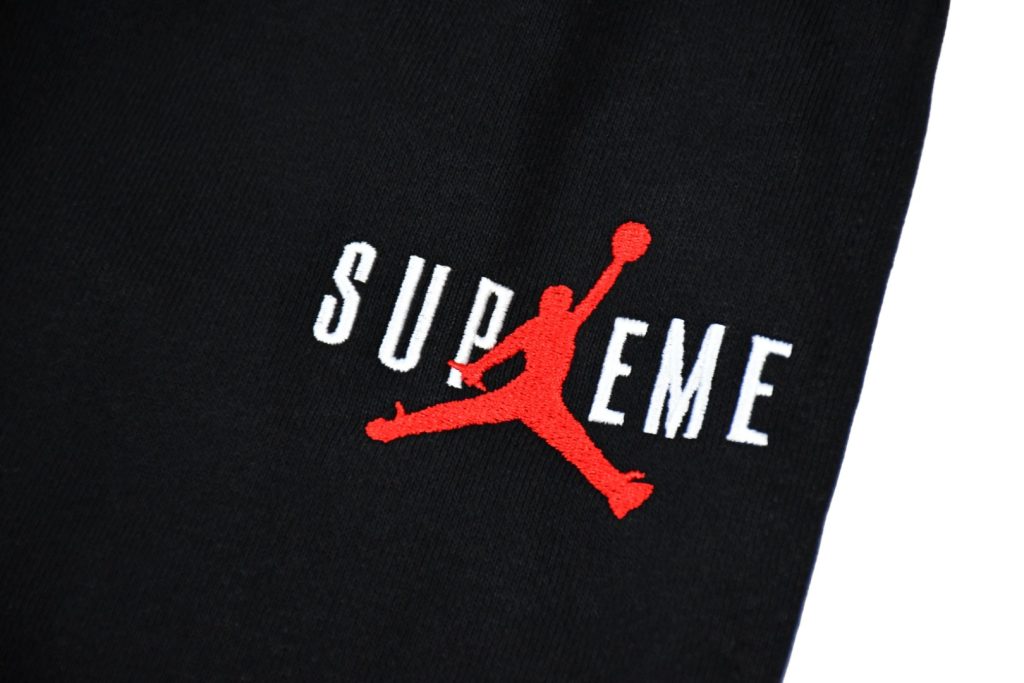 SUPREME ス ジョーダン スウェットパンツ ブラック - 画像 5