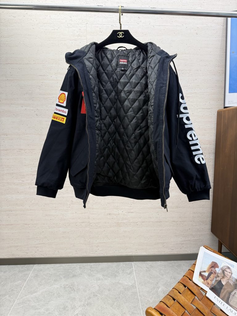 P535 SUPREME スーパー + ジャケット + ファン ジャケット + ブラック - 画像 4