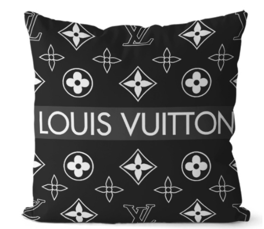 LOUIS VUITTON　ルイ·ヴィトン　クッションカバー/クッション　ブランド抱き枕　クッション中材あり　カバー　リネンベルベット　クッションカバー　ロゴ　モノグラム - 画像 2