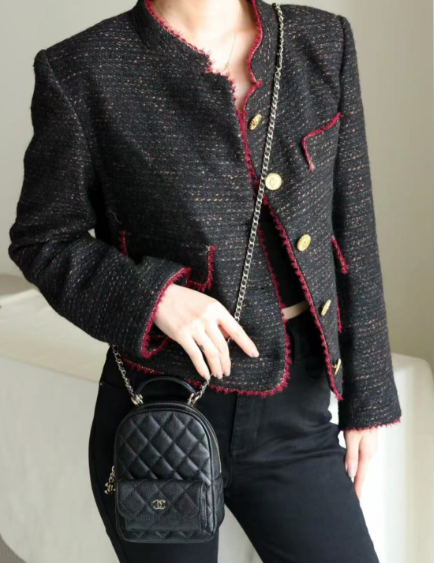 シャネル CHANEL お出掛けにぴったり クラシックミニ リュックサック バックパック レディースバッグ ブラック 送料込 - 画像 7