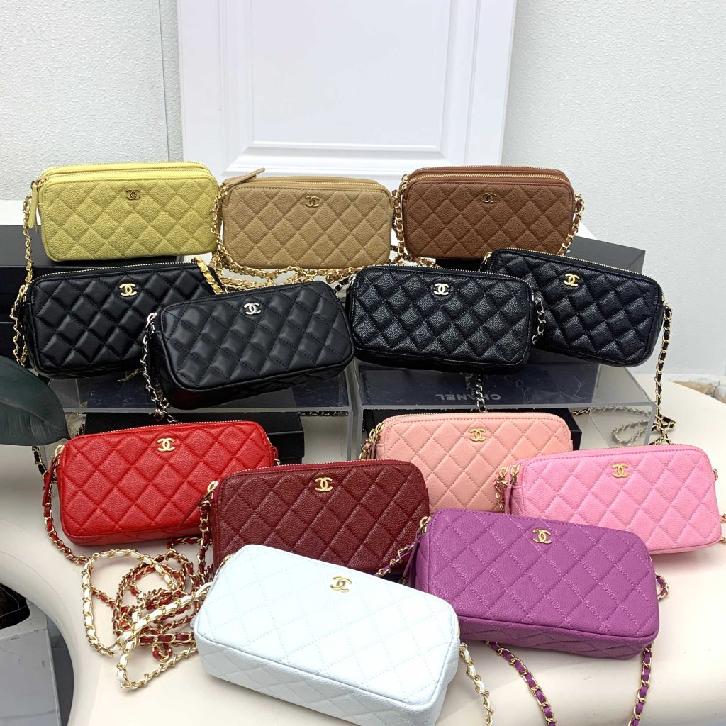 シャネル　CHANEL　ジップ チェーンウォレット　ココマーク　レディース　バッグ　ショルダーバッグ　Wジップチェーンウォレット　13色！ - 画像 2