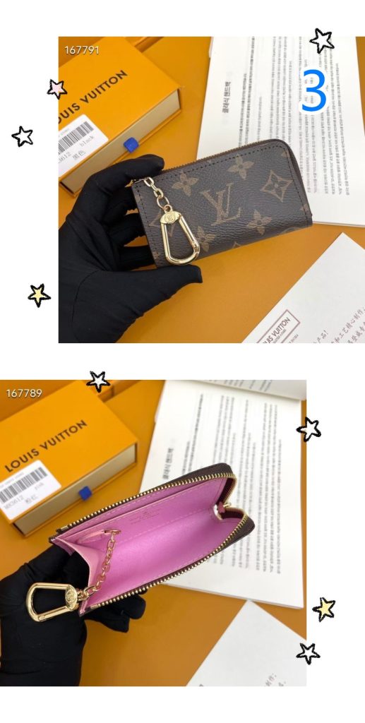 ルイヴィトン　LOUIS VUITTON　コインケース　キーリング付　ポルトクレ　小銭入れ　キーホルダー　L字ファスナー　カードケース - 画像 3