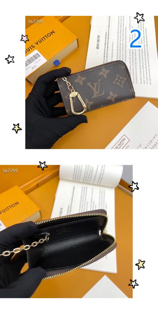 ルイヴィトン　LOUIS VUITTON　コインケース　キーリング付　ポルトクレ　小銭入れ　キーホルダー　L字ファスナー　カードケース - 画像 2