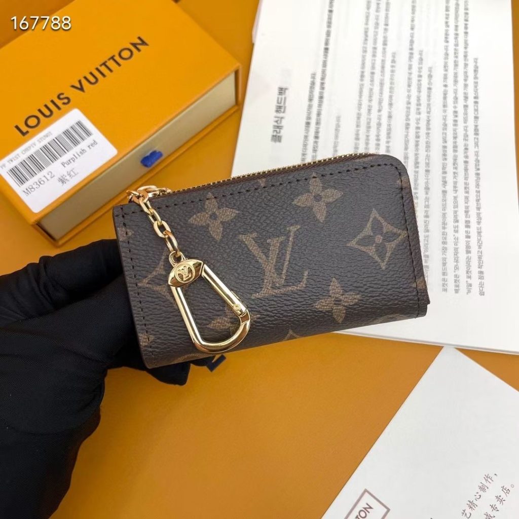 ルイヴィトン　LOUIS VUITTON　コインケース　キーリング付　ポルトクレ　小銭入れ　キーホルダー　L字ファスナー　カードケース - 画像 7