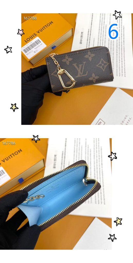 ルイヴィトン　LOUIS VUITTON　コインケース　キーリング付　ポルトクレ　小銭入れ　キーホルダー　L字ファスナー　カードケース - 画像 6